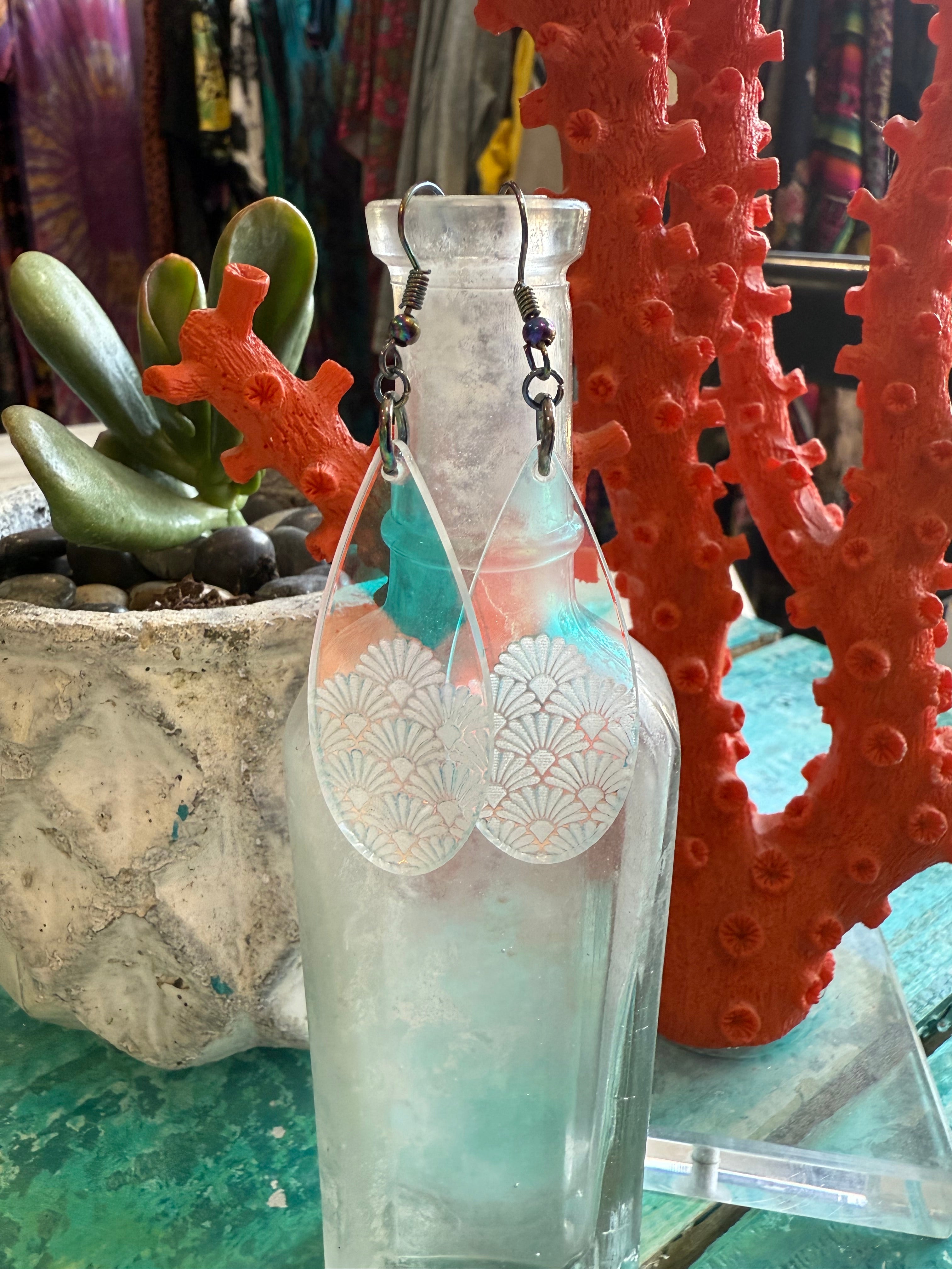 Mermaid Tears Iridescent Earrings