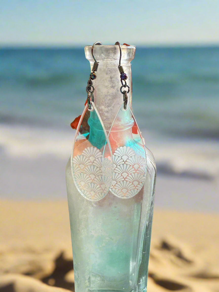 Mermaid Tears Iridescent Earrings