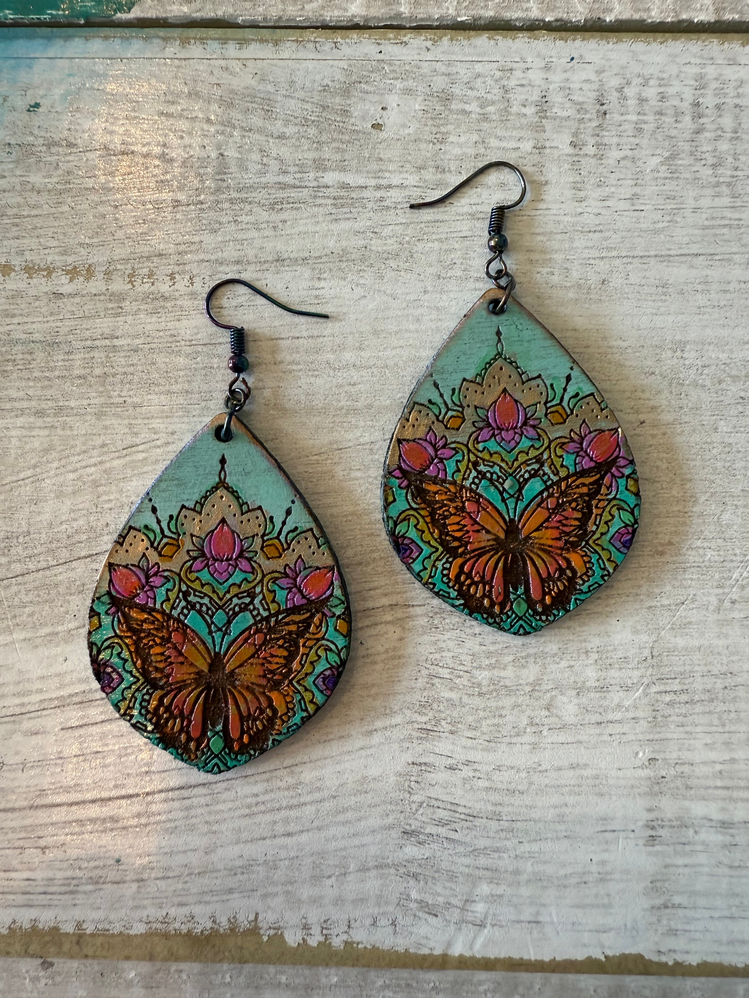 Big Boho Butterfly Earrings